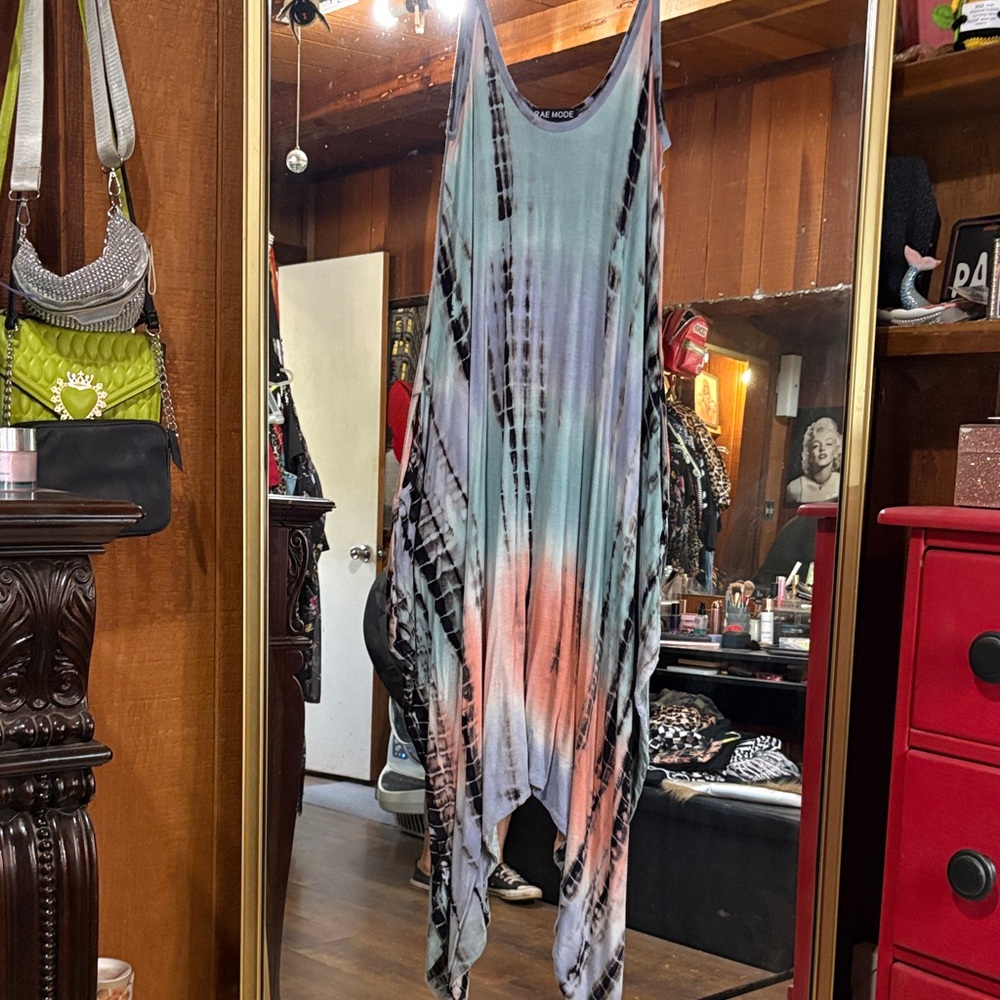 Multicolor Tie-Dye Jumpsuit w/ POCKETS